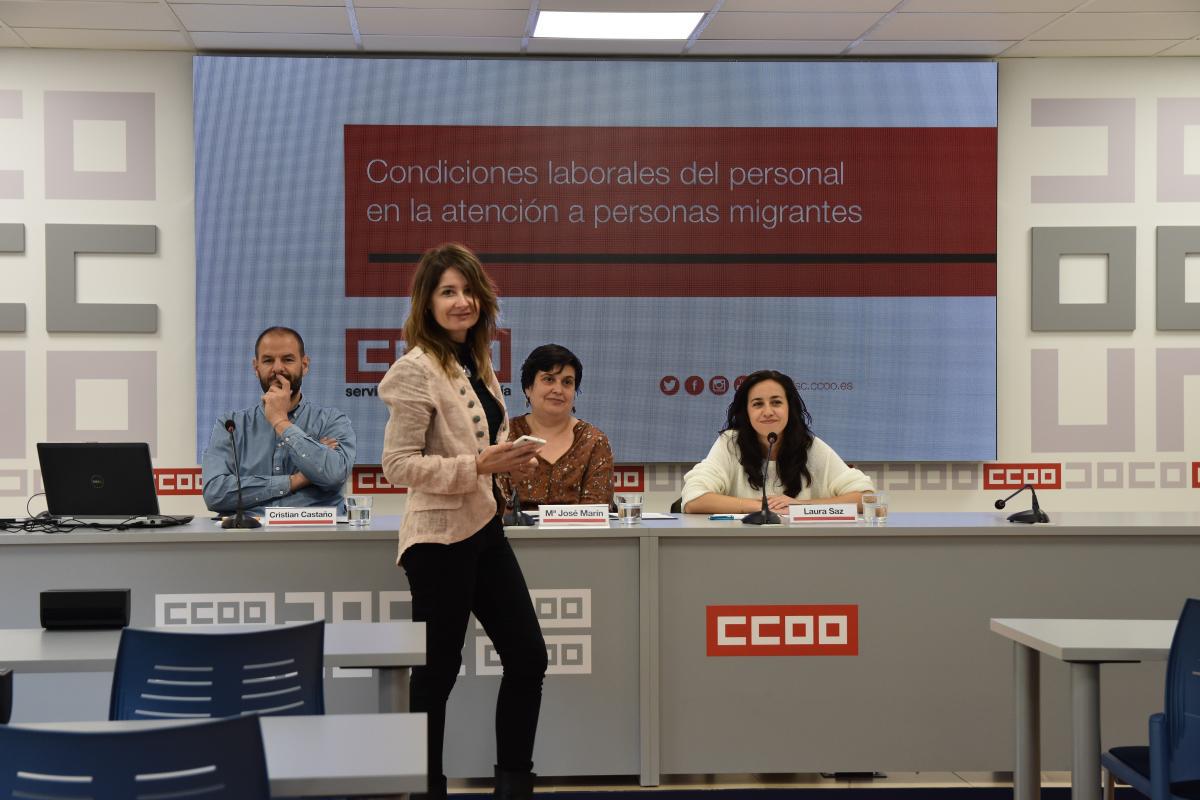 Cristian Castaño, Victoria Fernández, María José Marín y Laura Saz.