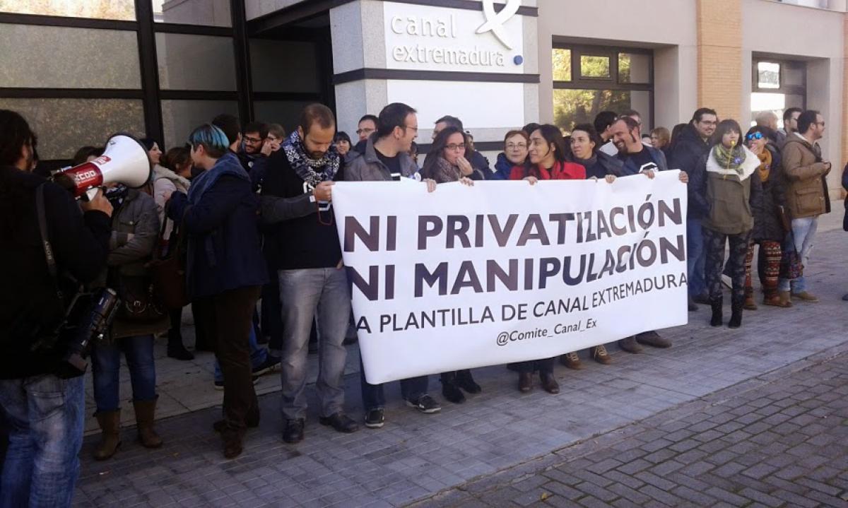 Comienza la primera jornada de Huelga en Canal Extremadura
