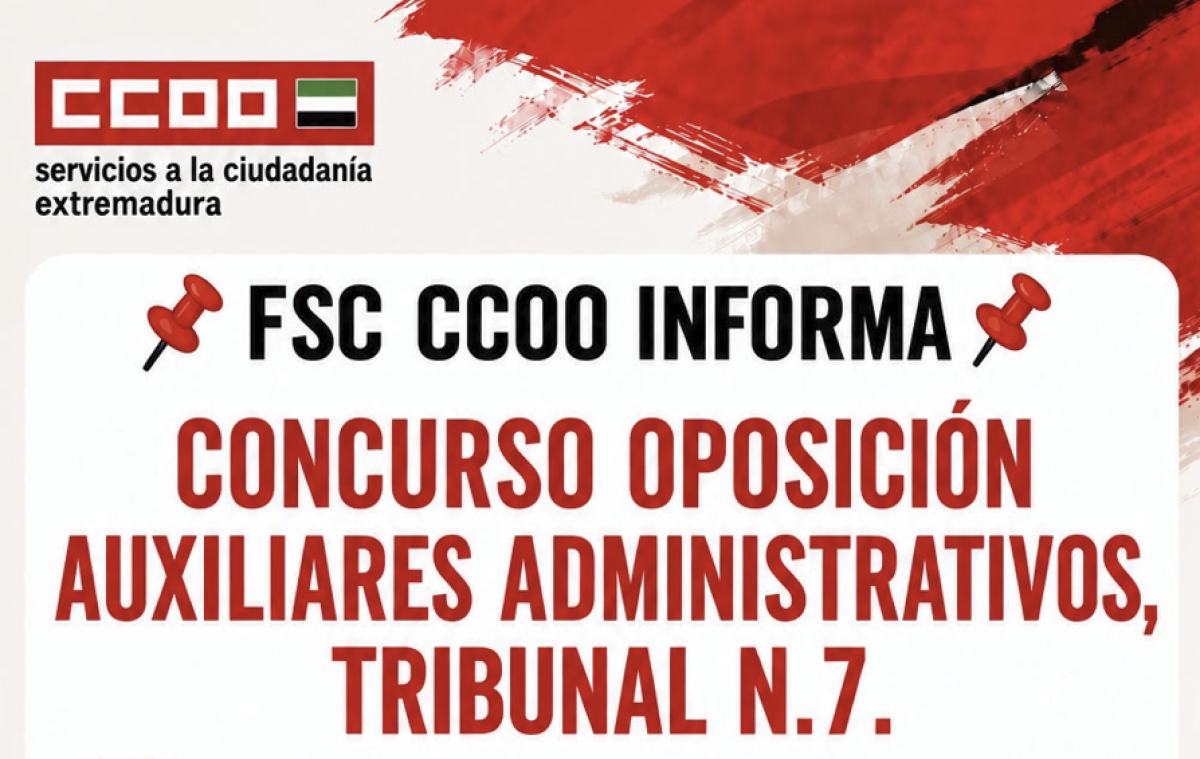 CONCURSO OPOSICIÓN AUXILIARES ADMINISTRATIVOS