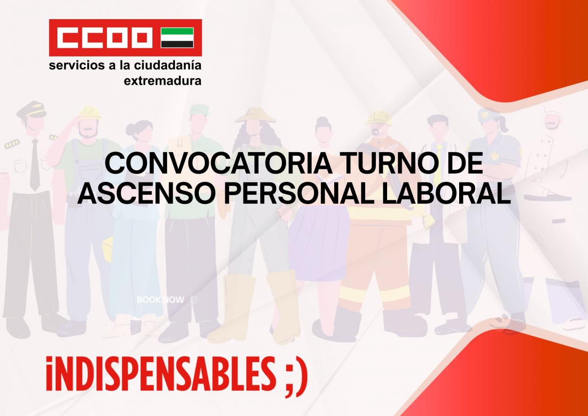 CONVOCATORIA TURNO DE ASCENSO PERSONAL LABORAL