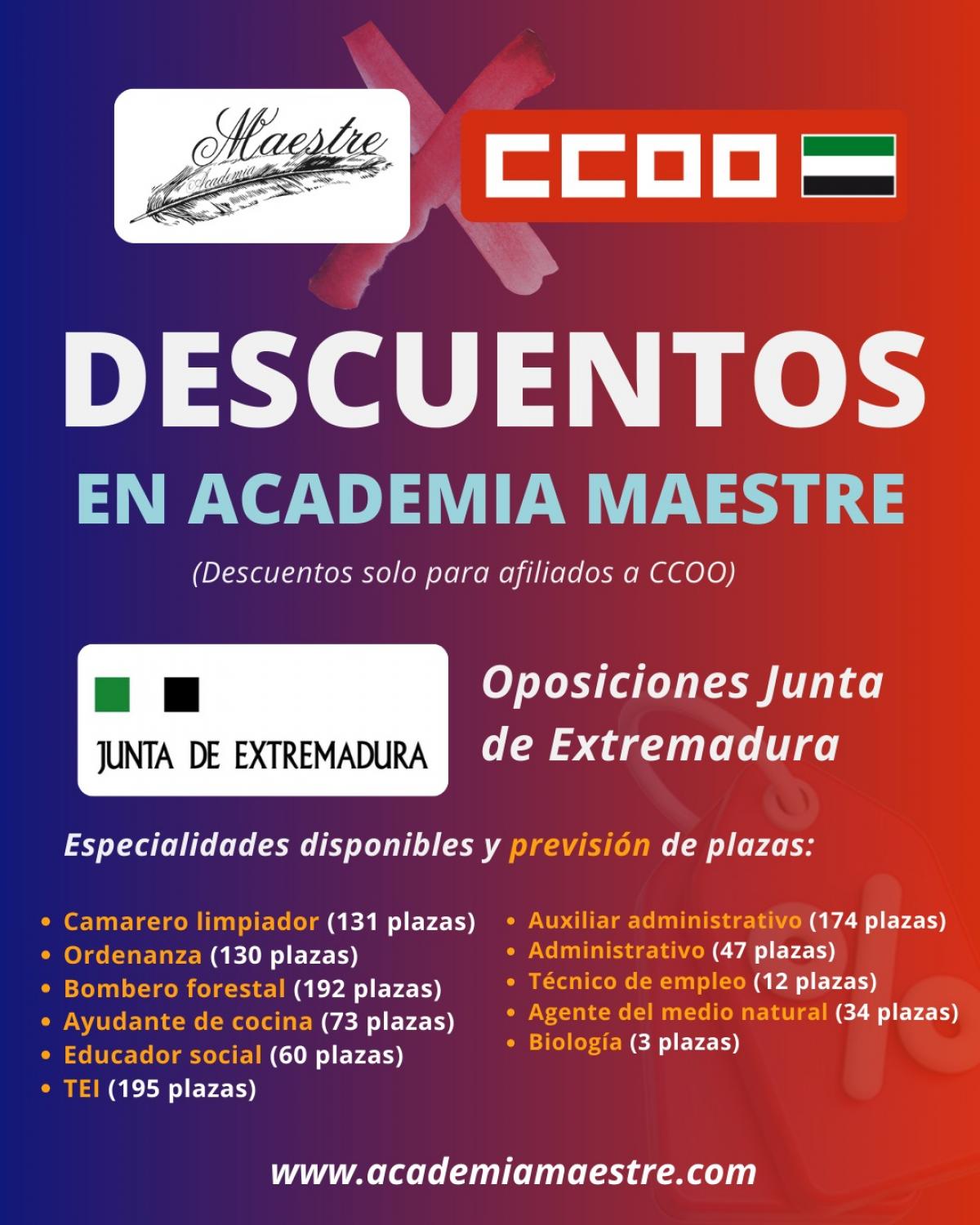 PREPARACIÓN OPOSICIONES JUNTA EXTREMADURA