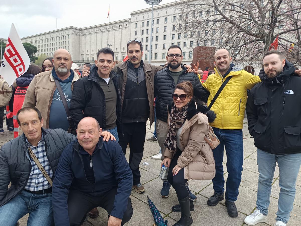 CONCENTRACION MADRID DELEGADOS Y DELEGADAS DE EXTREMADURA