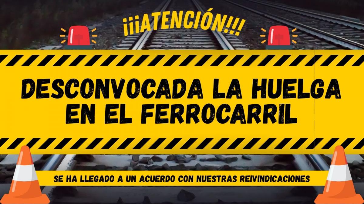 Desconvocada la huelga en el ferrocarril.